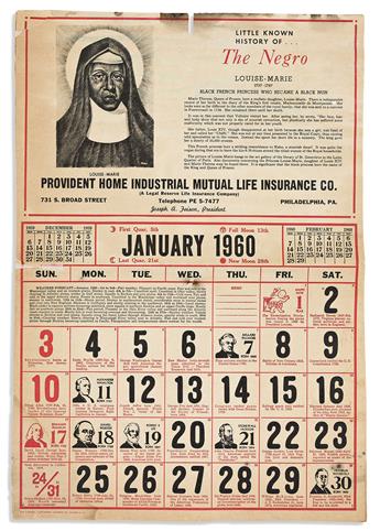 (BUSINESS.) Collection of calendars produced for Black businesses and consumers.
